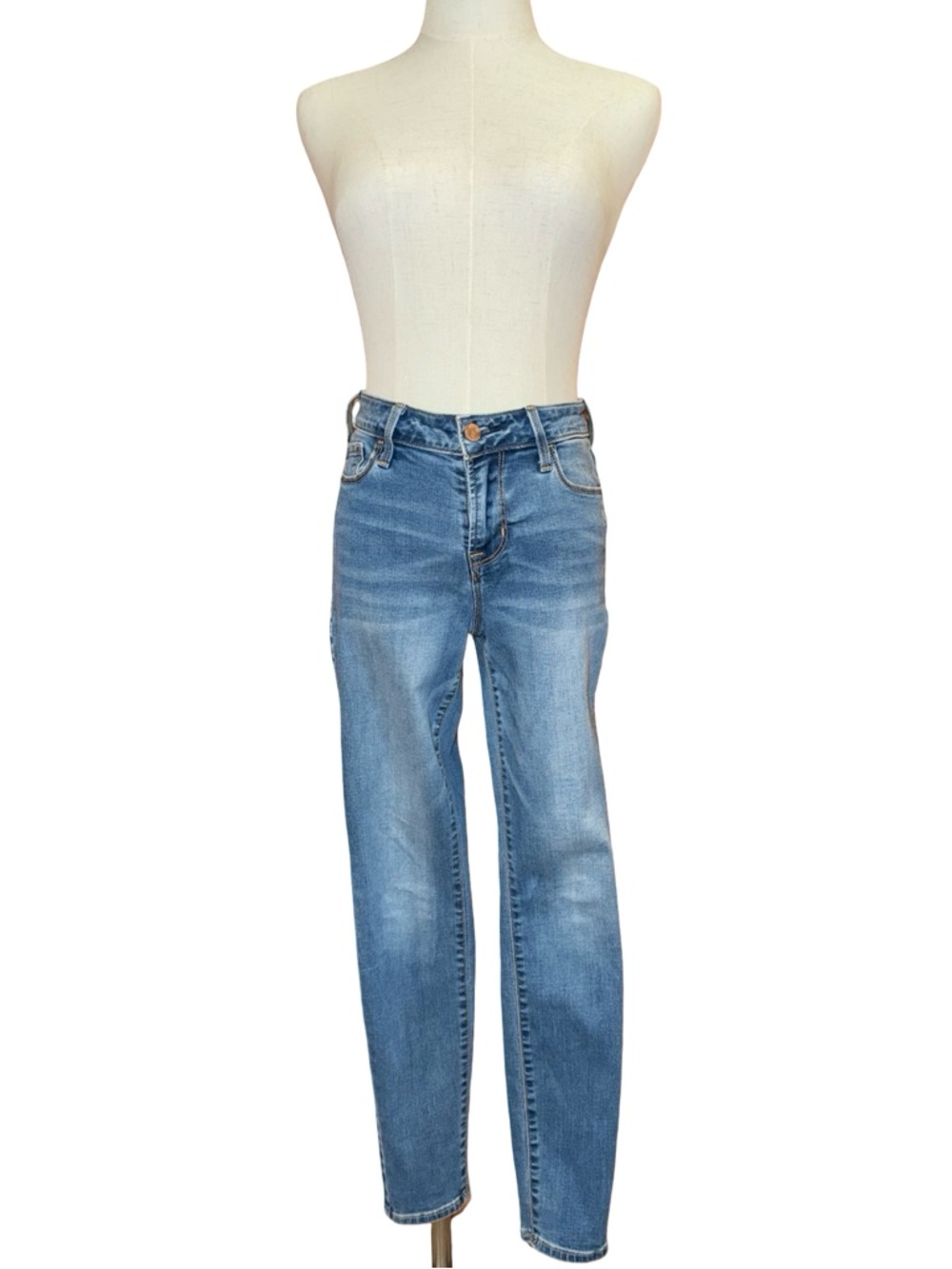 Old Navy Rockstar High Rise In Blue Denim Size 4 Petite